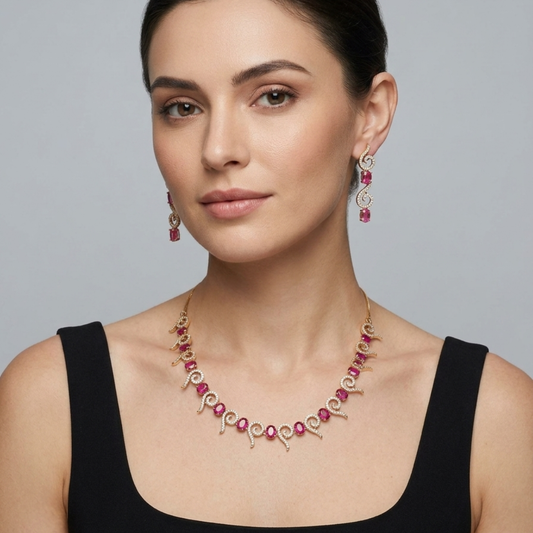 Ruby Grace Classic Necklace Set