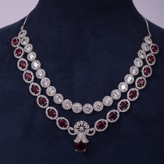 The Ruby Queen Necklace Set