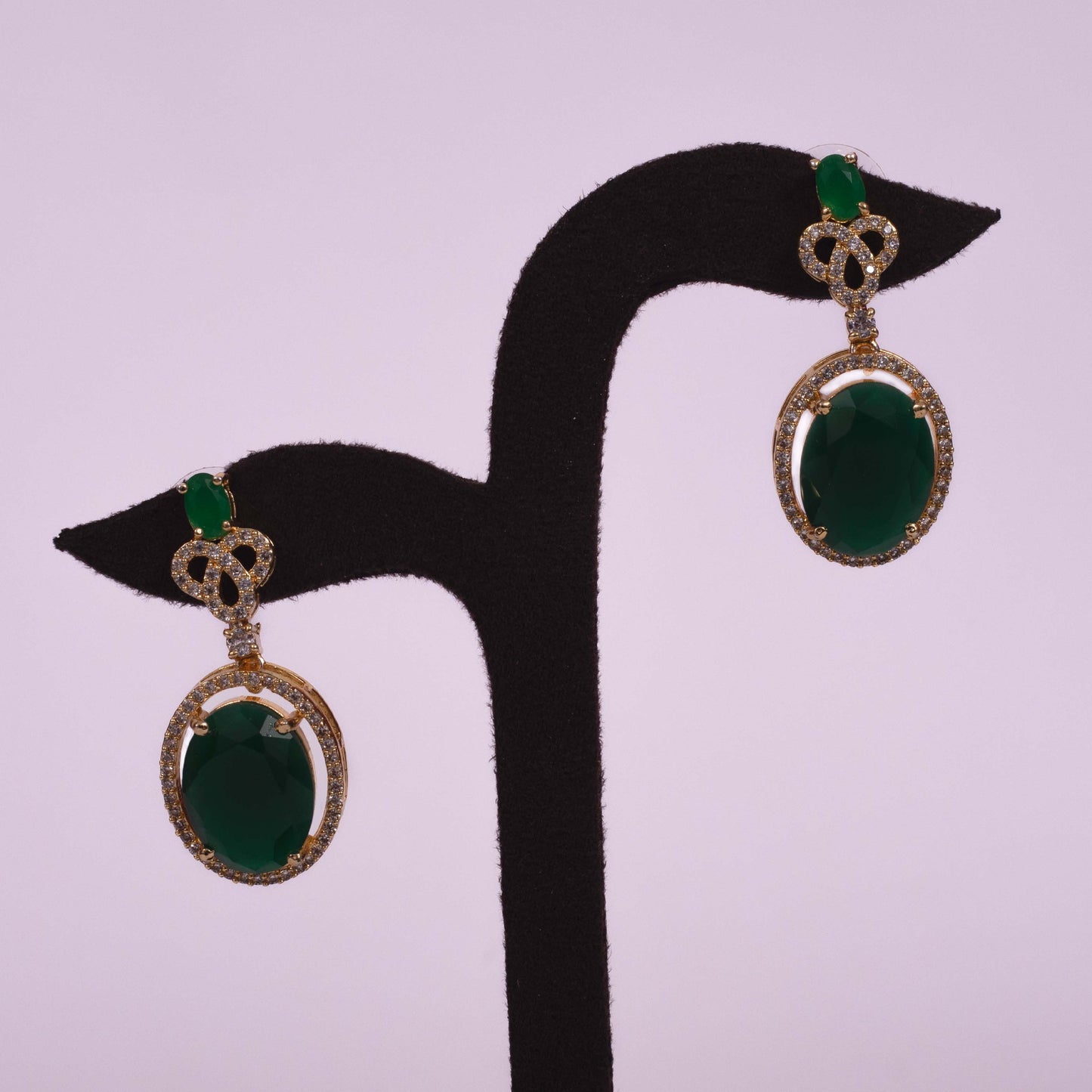 The Emerald Muse Necklace & Earring Set