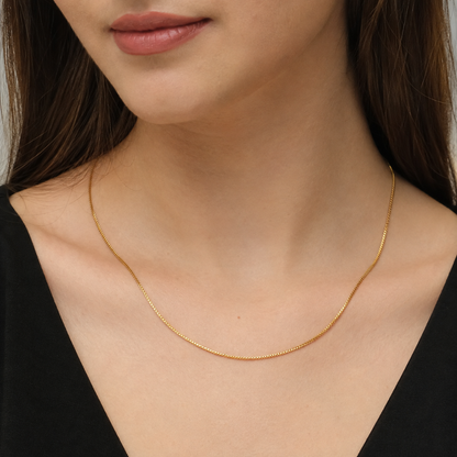 Classic Fine Gold Box Link Chain