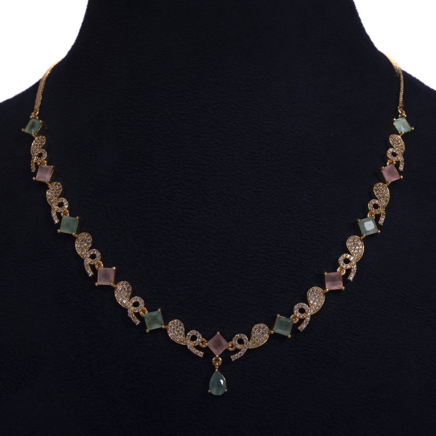 Pastel Elegance Necklace & Earring Set by MyAlmari