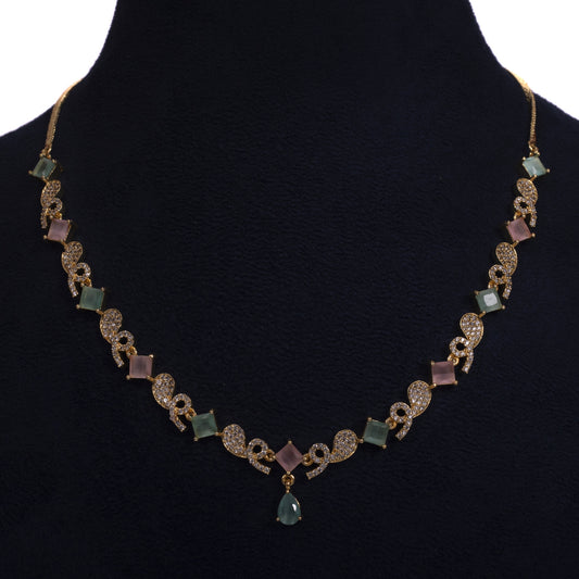 Pastel Elegance Necklace & Earring Set by MyAlmari