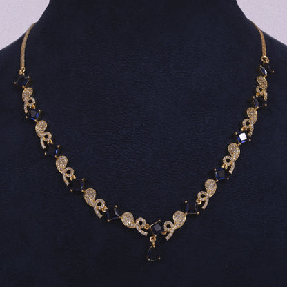 Handcrafted Fashion Jewelry: Royal Blue Petal Essence Necklace