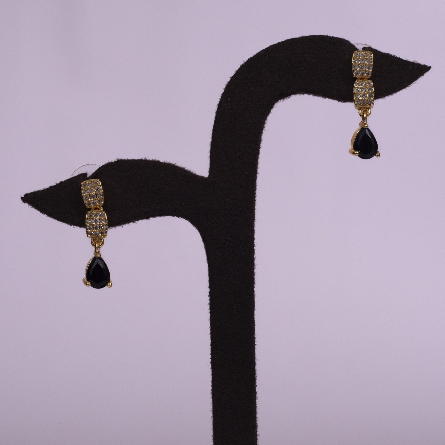 Handcrafted Emerald-Drop Gold-Toned Necklace