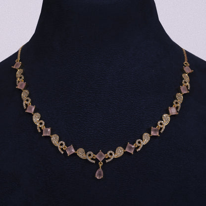 Handcrafted Elegance: The Rose Gold Aura Necklace