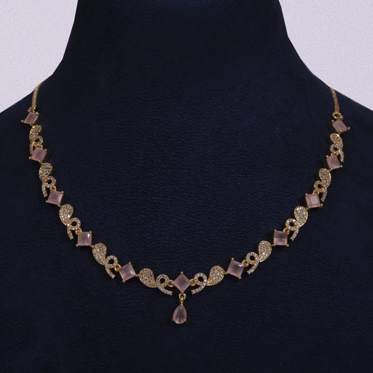 Handcrafted Elegance: The Rose Gold Aura Necklace