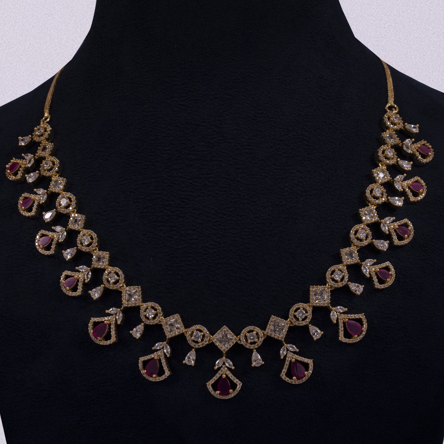 Maharani Noor Handcrafted Ruby Red Stones