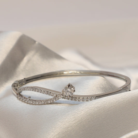 Amanda Handcrafted Silver and Stone Bracelet