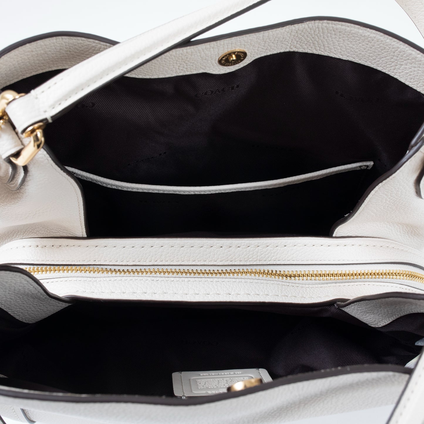 Coach Pre-Loved Polished Pebble Leather Shoulder Bag