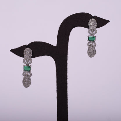 Midnight Elegance Crystal Drop Necklace Set