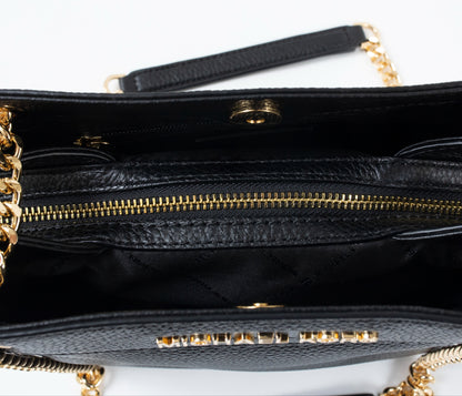 Michael Kors Pre-Loved Small Pebbled Leather Bucket Bag with Chain Strap
