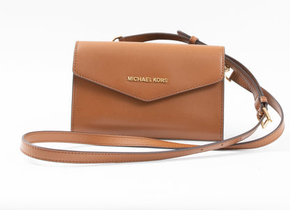 Michael Kors Pre-Loved Adele Leather Crossbody Wallet