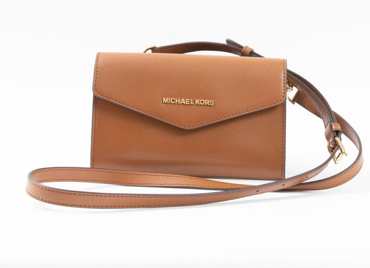 Michael Kors Pre-Loved Adele Leather Crossbody Wallet