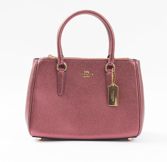 Coach Pre-Loved Mini Lora Carryall in Crossgrain Leather