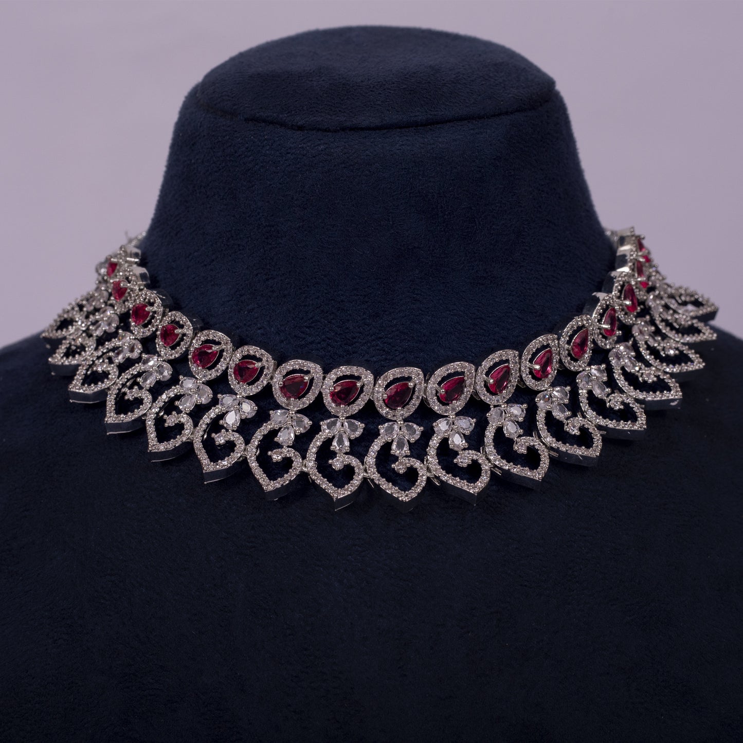 Queen Seraphina Ruby Royale Necklace Set