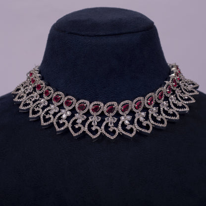 Queen Seraphina Ruby Royale Necklace Set