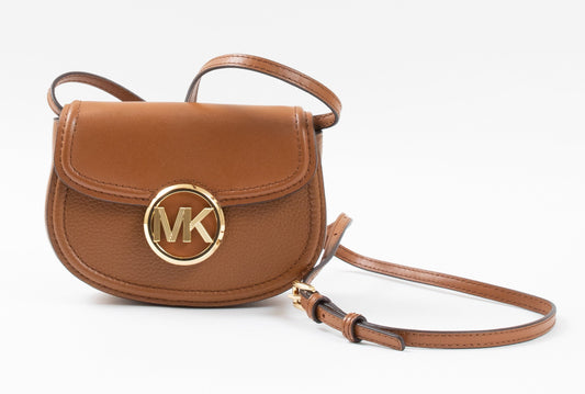 Michael Kors Pre-Loved Greenwich Small Saddle Crossbody Bag