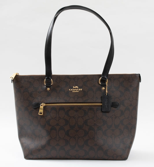 Coach Pre-Loved Zip Top Tote in Signature Canvas