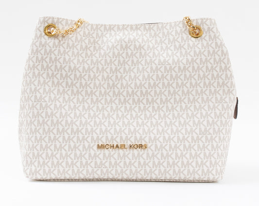 Michael Kors Pre-Loved Jet Set Chain Tote in Signature Canvas