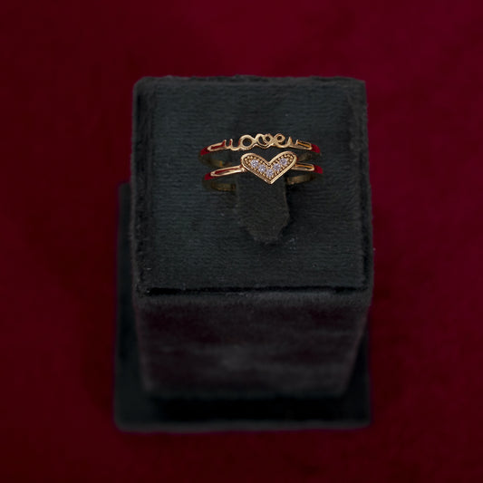 The "Amore" Handcrafted Double-Band Ring