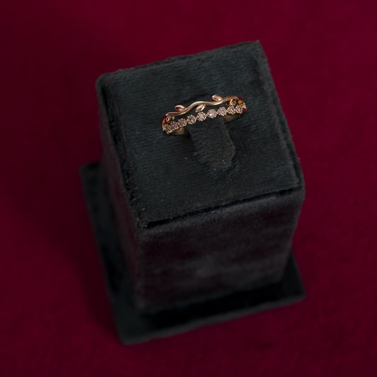 Golden Laurel Layered Ring | Premium Handcrafted Fashion Jewelry
