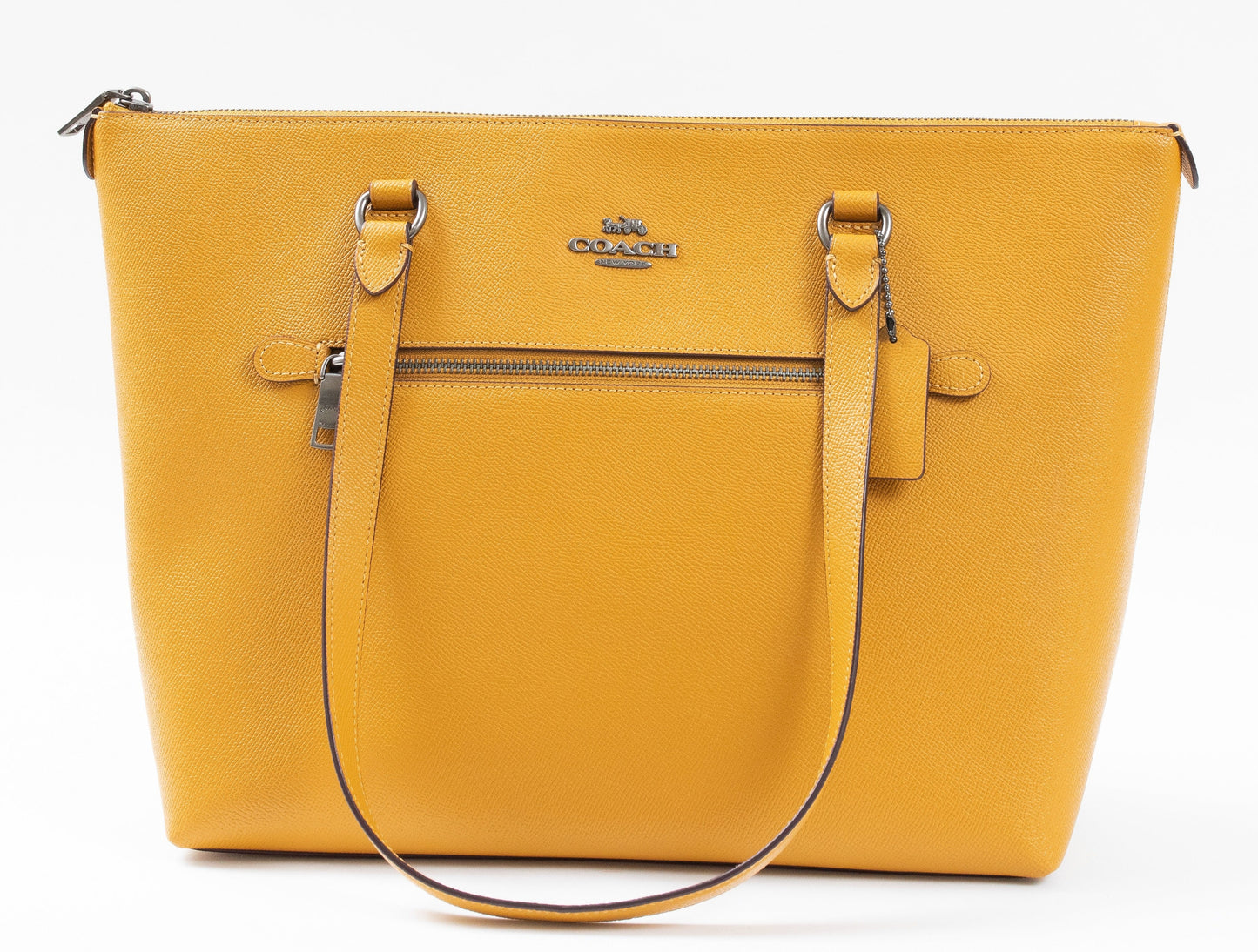Coach Pre-Loved Zip Top Tote in Crossgrain Leather