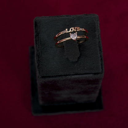 The Elite 'Love' Silhouette Ring