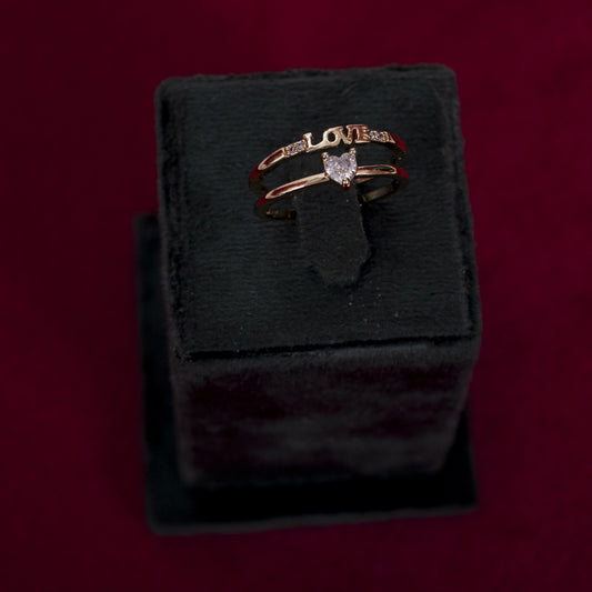 The Elite 'Love' Silhouette Ring