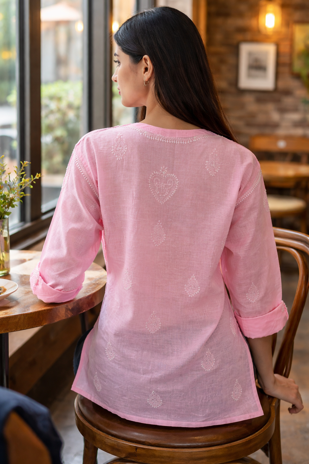 Gul – Light Pink Chikankari Kurta
