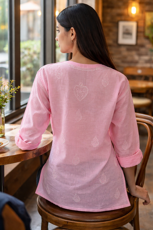 Gul – Light Pink Chikankari Kurta