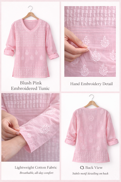 Gul – Light Pink Chikankari Kurta