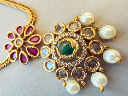 Prana Handcrafted Gold tone necklace