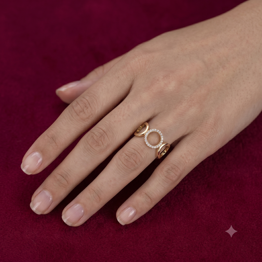 The Celestial Halo Ring | Handcrafted Fashion Jewelry