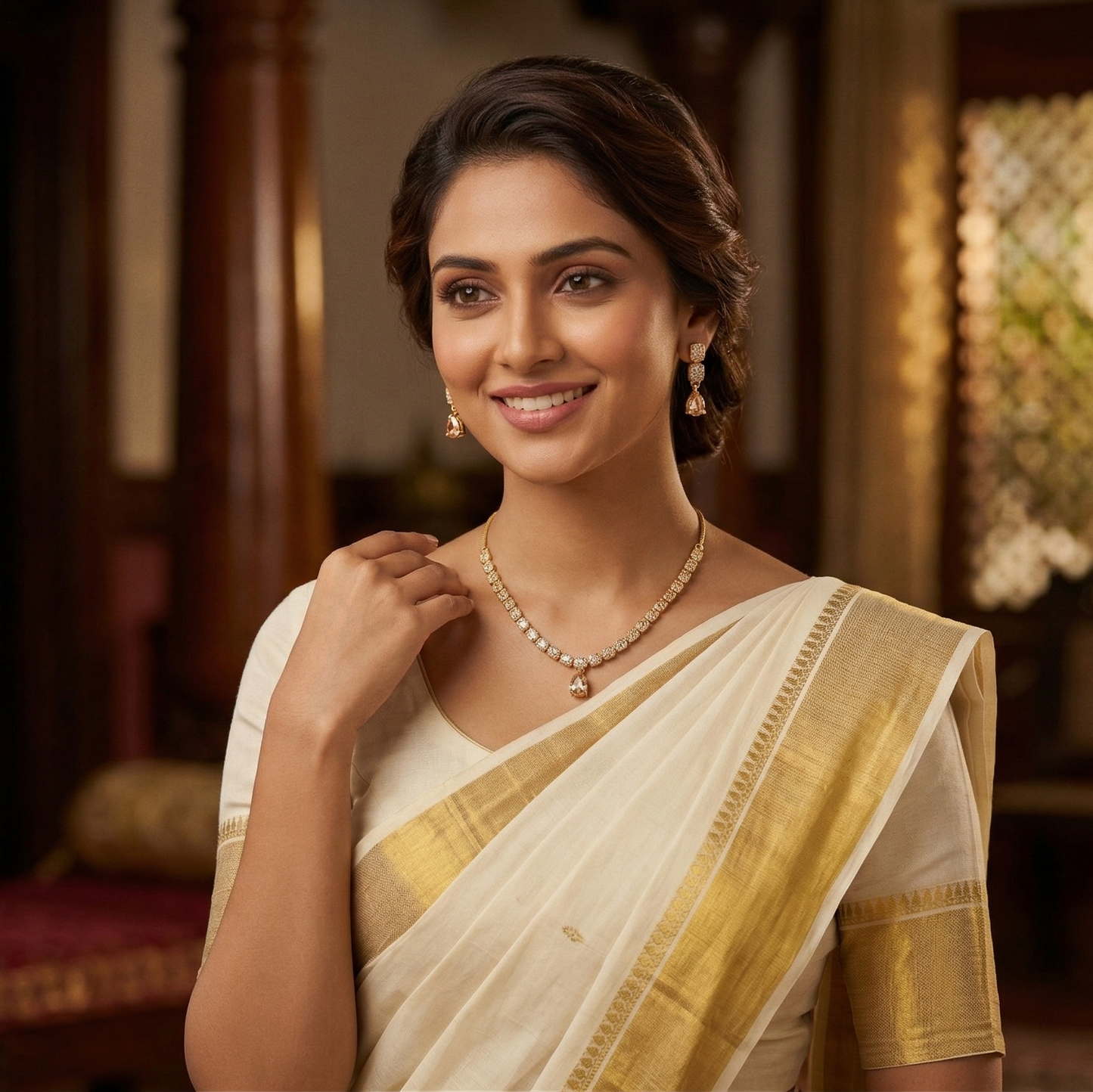 Radiant Amber Elegance Jewelry Set