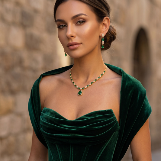 Emerald Radiance: The Verdant Pear Suite