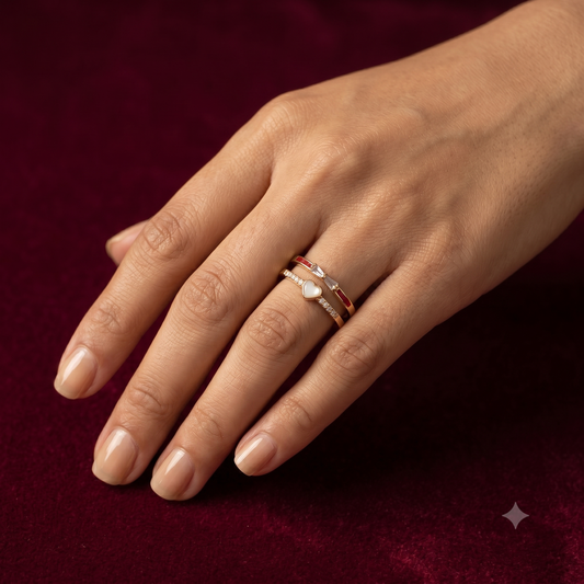 The Isabella Handcrafted Heart Ring