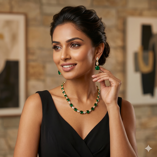 Emerald Isle Elegance Necklace & Earring Set