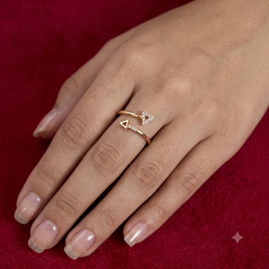 The Apex Geometric Wrap Ring