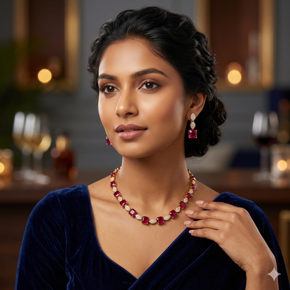 Radiant Crimson Elegance Set