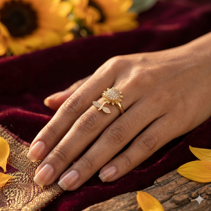 The Radiant Soleil Sunflower Ring