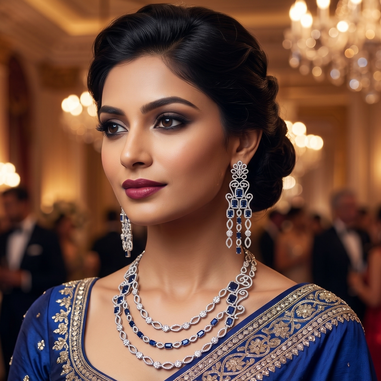 The Maharani Avantika Collection: A Royal Azure Symphony
