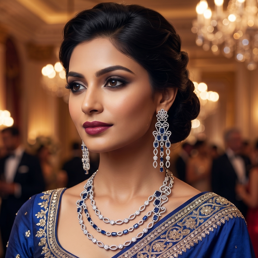 The Maharani Avantika Collection: A Royal Azure Symphony