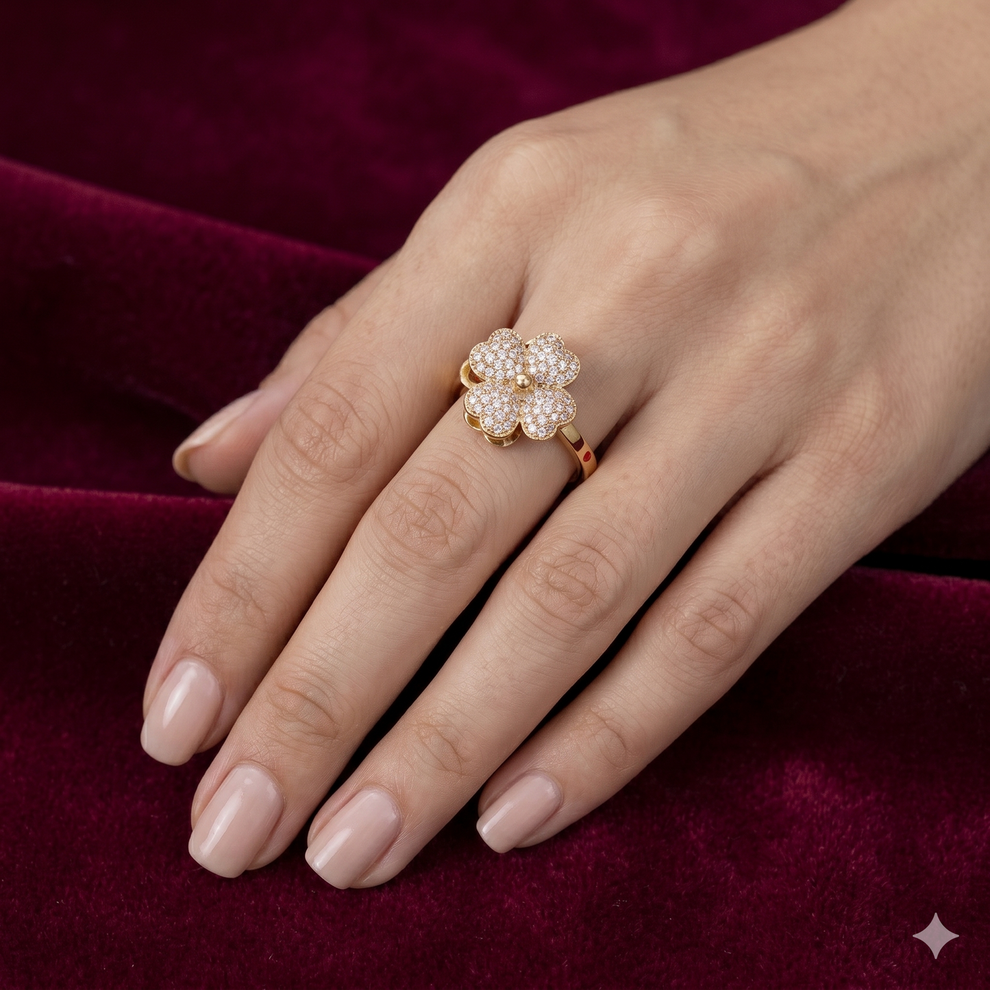 The Royal Clover Handcrafted Ring