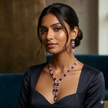 Radiant Ruby-Red Majesty Set