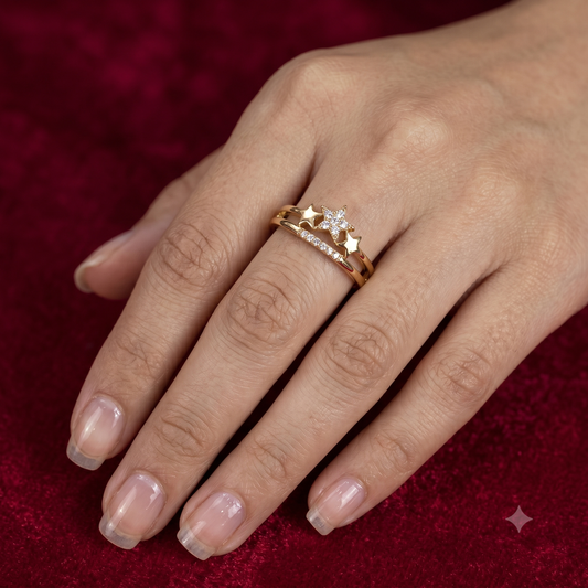 The Celestial Stella Ring | Handcrafted Fashion Jewelry