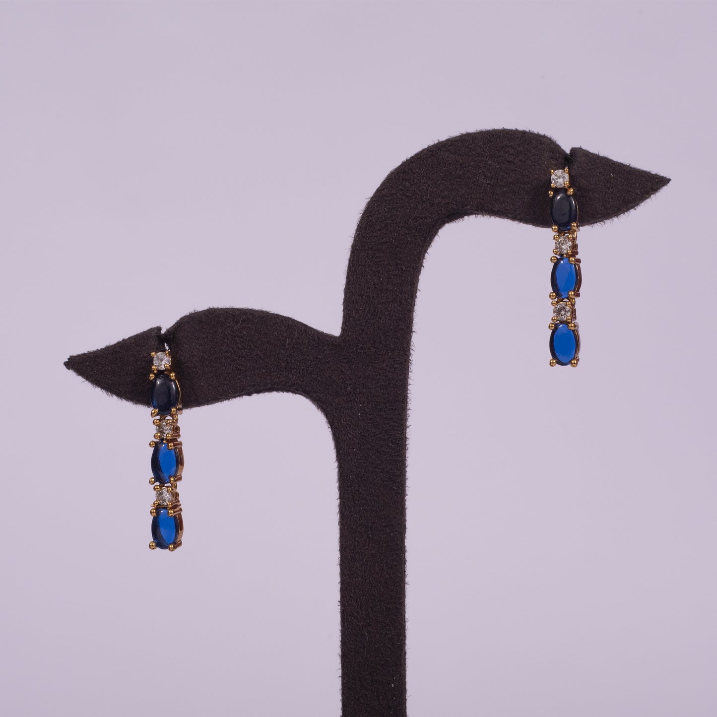 Midnight Blue Luxury Collar & Drop Earring Set