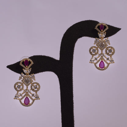 Maharani Noor Handcrafted Ruby Red Stones