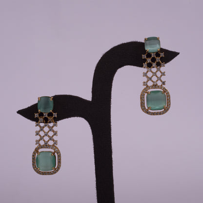 Emerald-Mist Mint Handcrafted Necklace Set