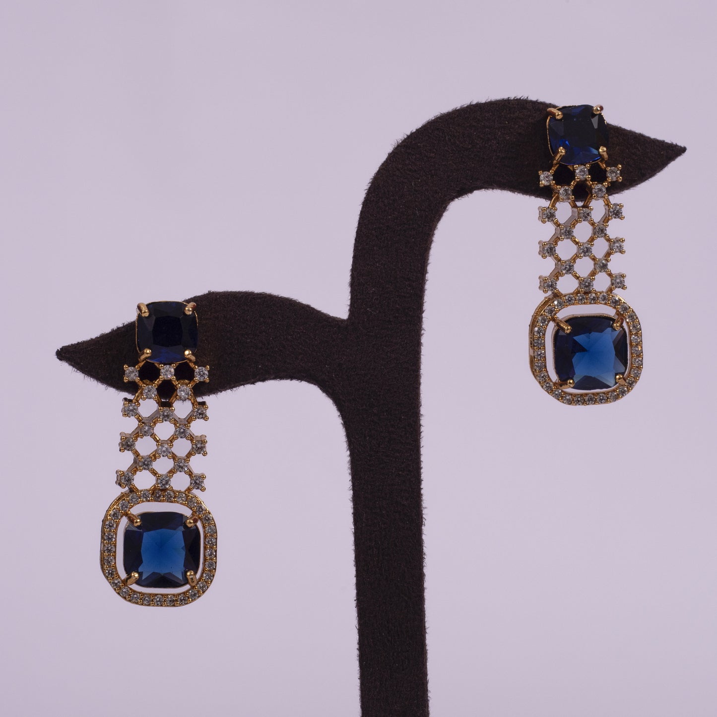 The Queen’s Handcrafted Azure Necklace & Earring Set