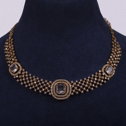The Empress Lattice Choker & Drop Earring Set